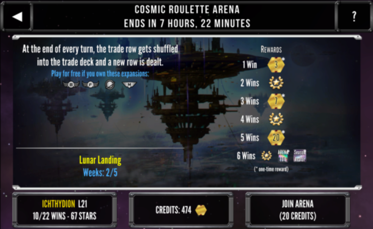 Cosmic Roulette Arena